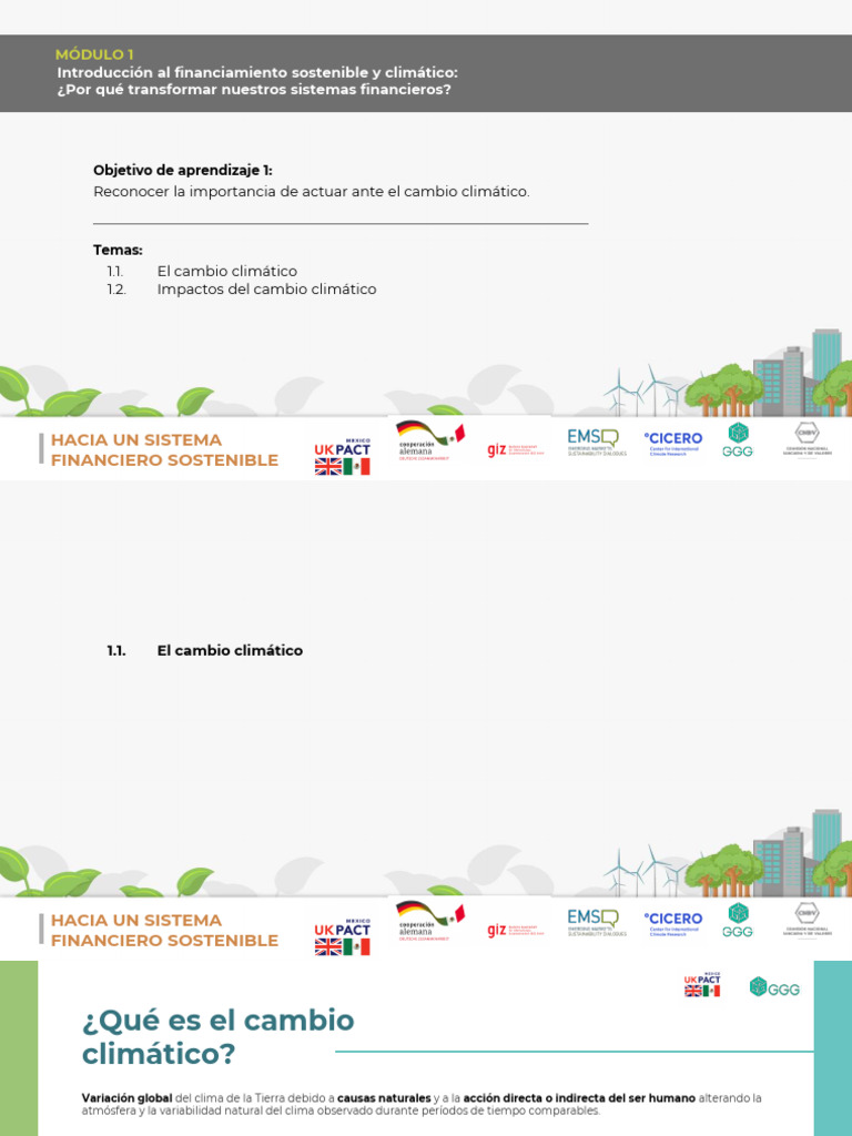 1.1 El Cambio Climático | PDF | Gases de efecto invernadero | Clima