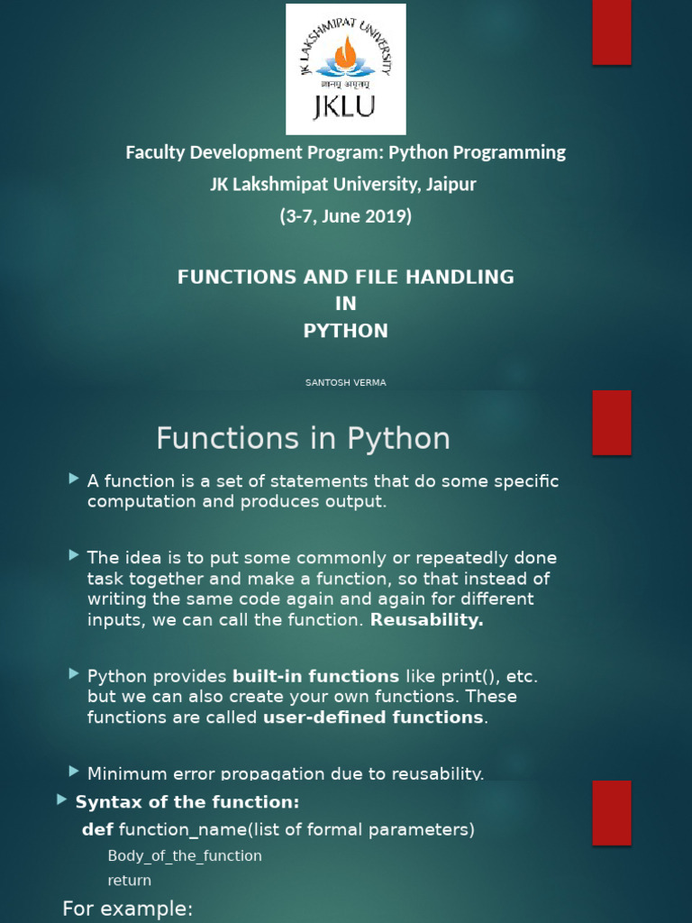 Functions 05.06.2019 | PDF | Parameter (Computer Programming ...