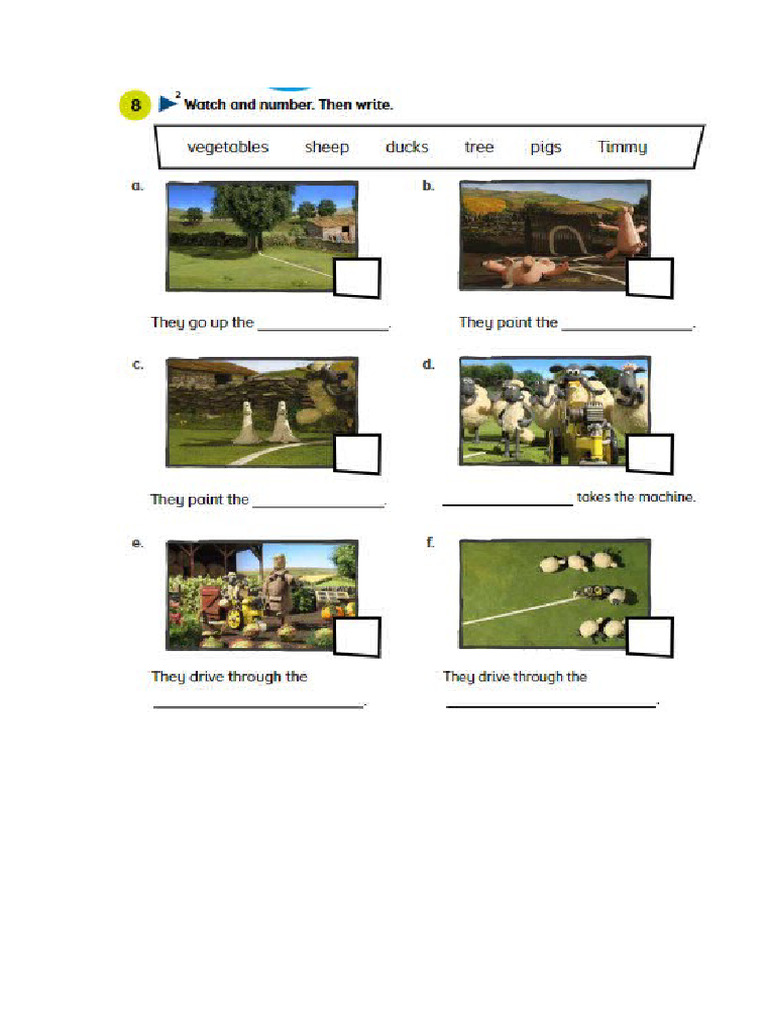 Shaun The Sheep - Draw The Line Episode - Homework | PDF