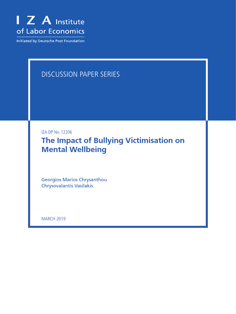 Bullying's Impact on Adolescent Wellbeing | PDF | Attention Deficit ...