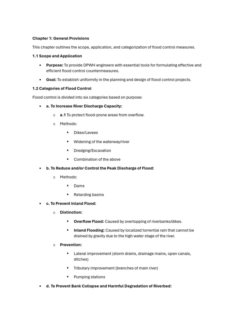 Chapters Guidelines | PDF | Flood | Discharge (Hydrology)