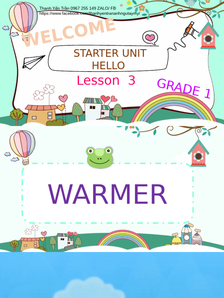 Grade 1 Hello Lesson 3 Activities | PDF