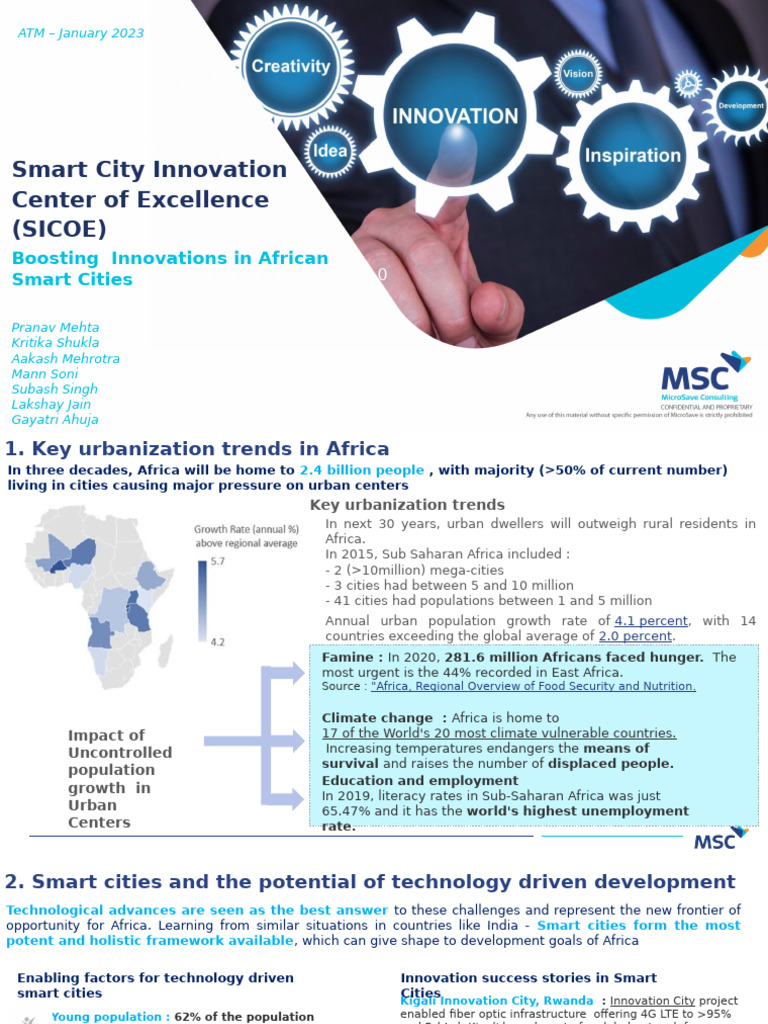 Smart City Innovation Center of Excellence | PDF | Startup Company ... - Smart Cities Innovation Center