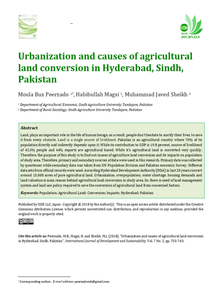 Agricultural Land Conversion in Hyderabad | PDF | Economies