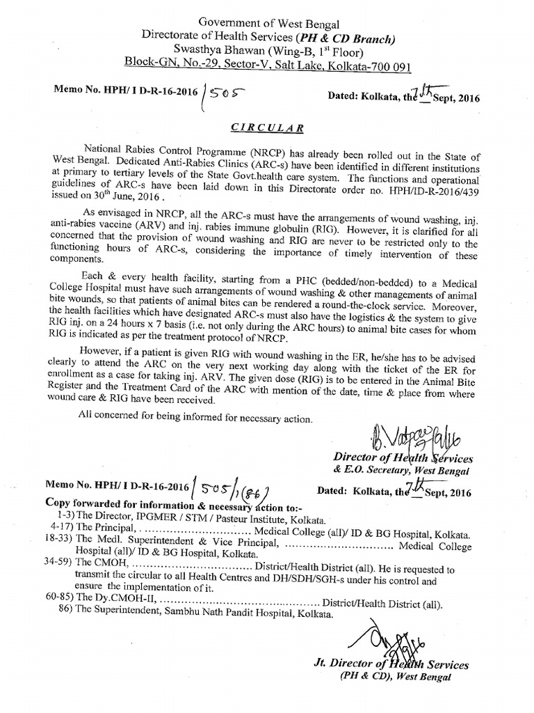 Ani Rabbies Clinic (ARC) | PDF