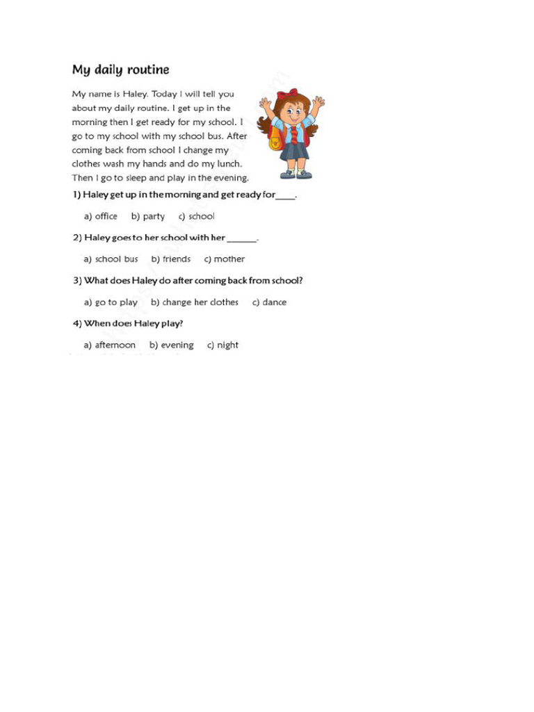 My Daily Routine | PDF