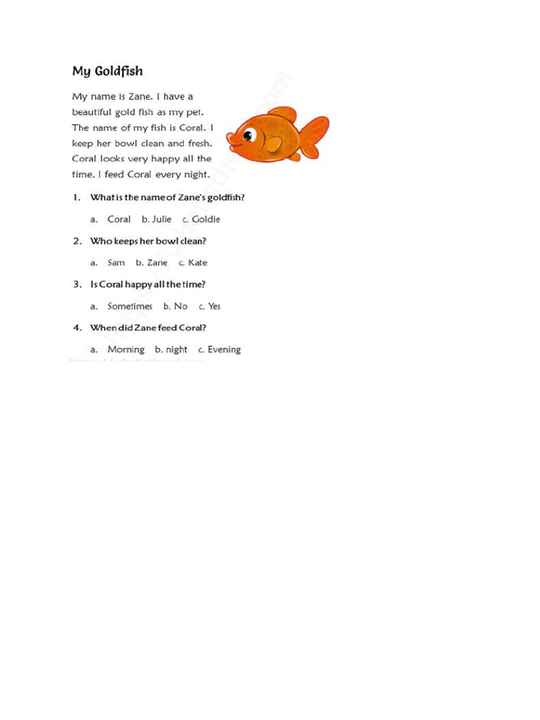 My Goldfish 5 | PDF