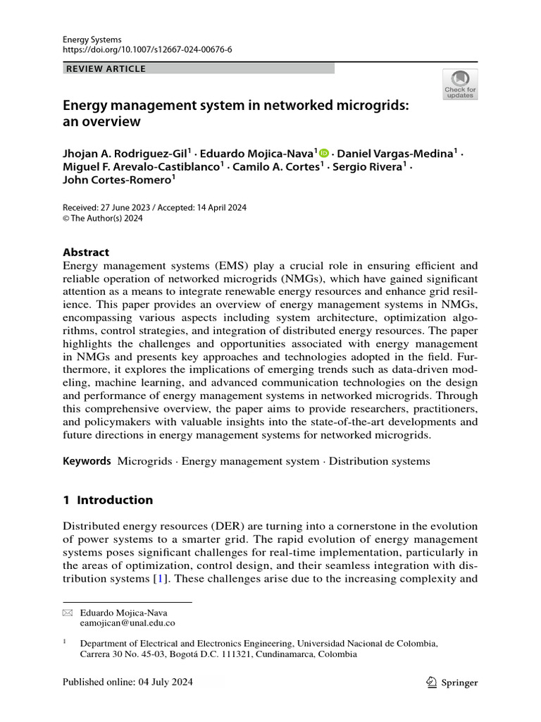 Overview of Energy Management in Microgrids | PDF | Distributed ...