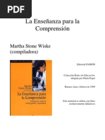 Stonewiske-Enseñanza para la comprensión