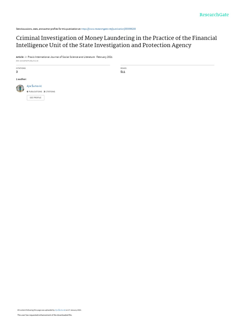Money Laundering Investigations in Finance | PDF | Money Laundering ...