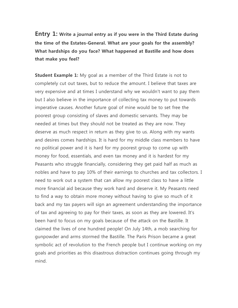 french revolution essay topics