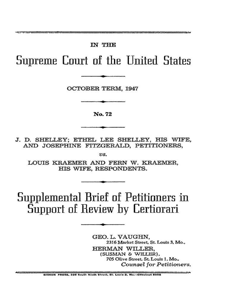 3 Petioner Brief SCOTUS-REV1 | PDF | Certiorari | Justice