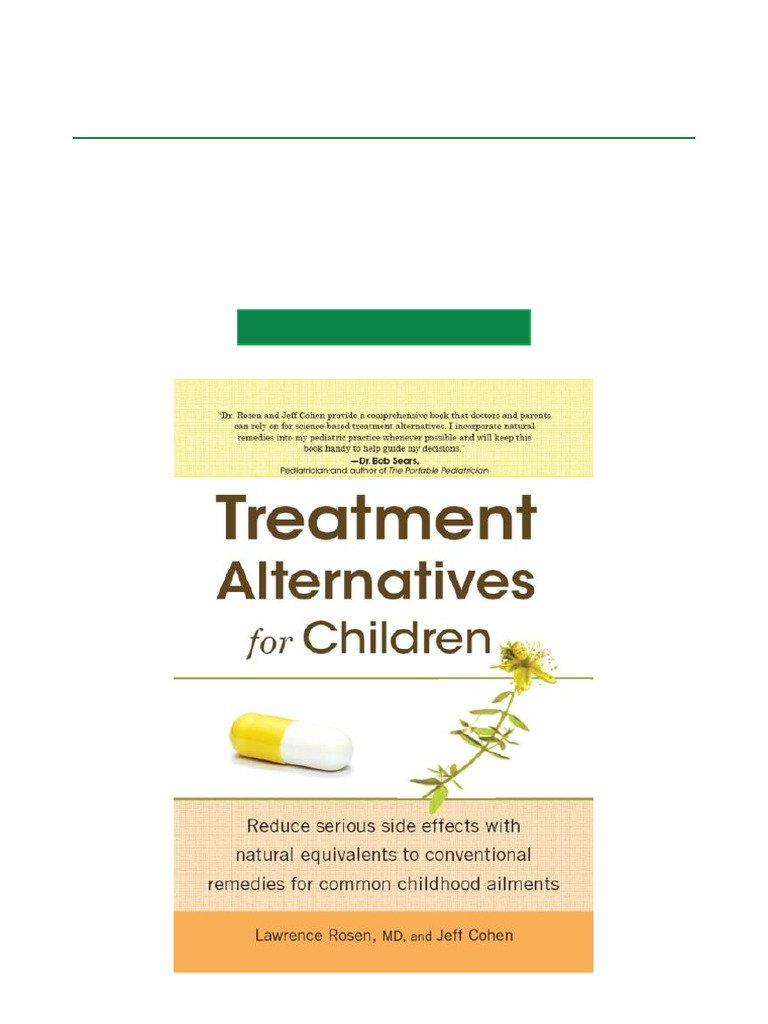 Treatment Alternatives For Children Reduce Serious Side Effects With ...