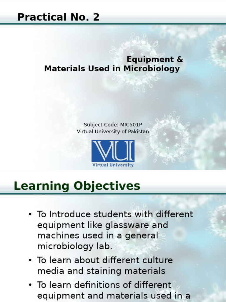 Microbiology Lab Equipment Overview | PDF | Growth Medium