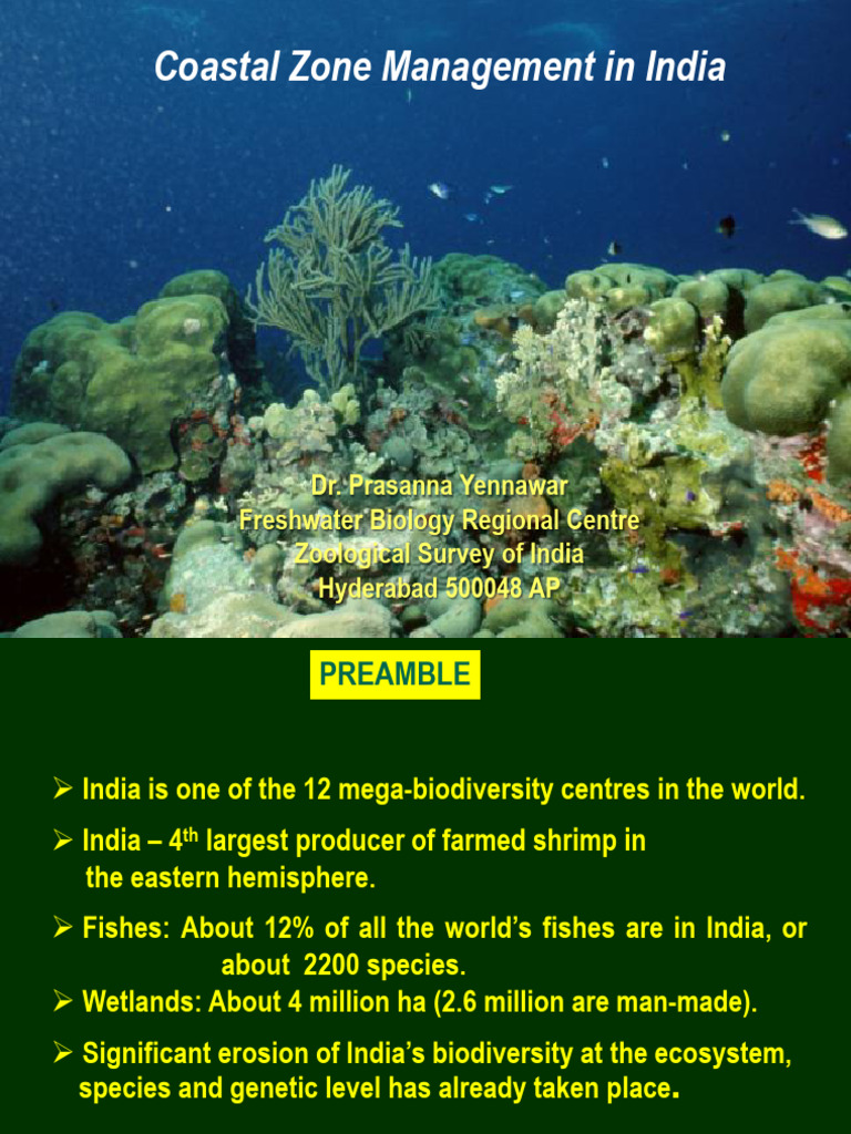 Coastal Zone Management in India | PDF | Coast | Sea