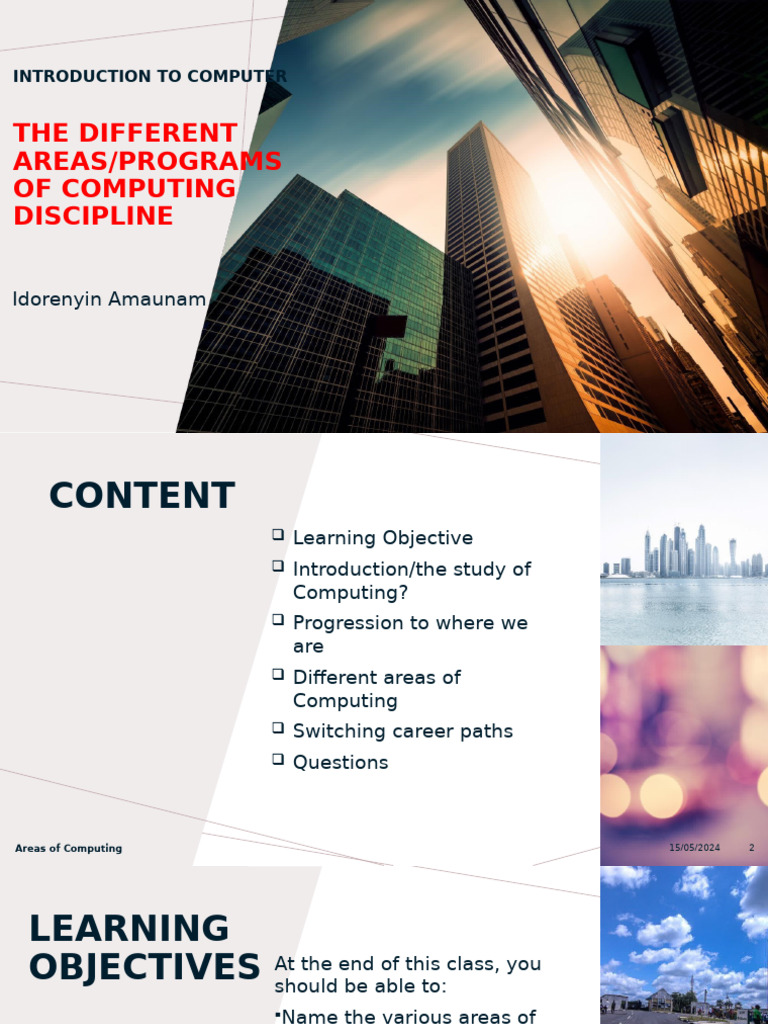 Overview of Computing Disciplines | PDF | Computing | Human–Computer ...