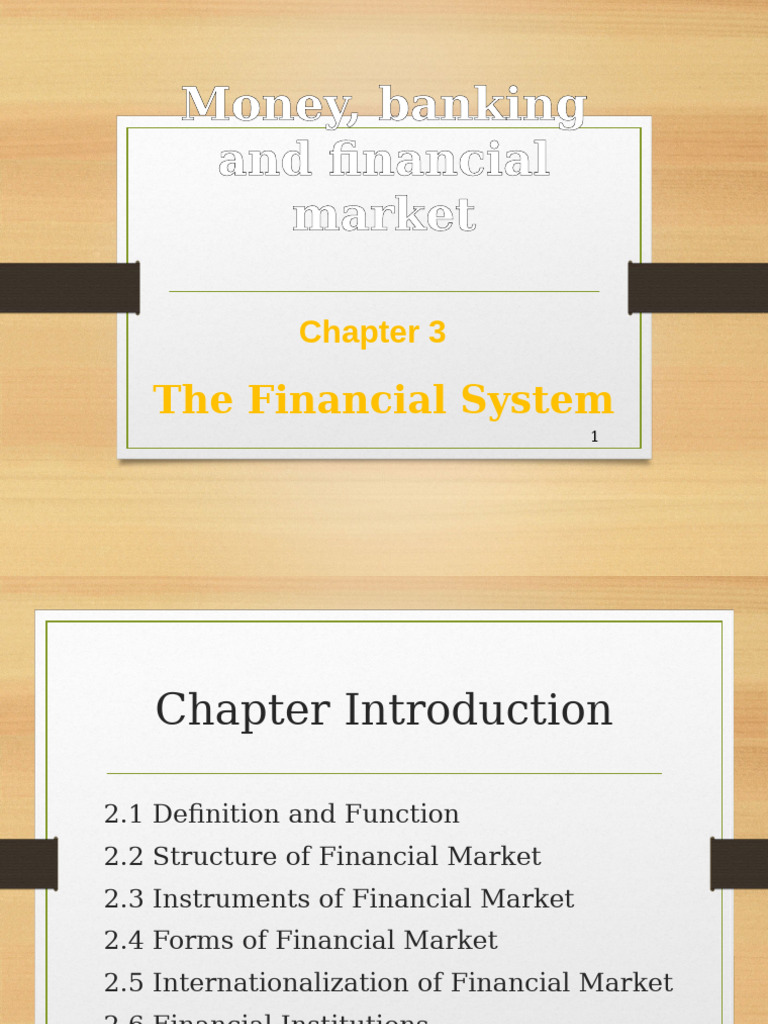 Overview of Financial Markets and Instruments | PDF | Bonds (Finance ...