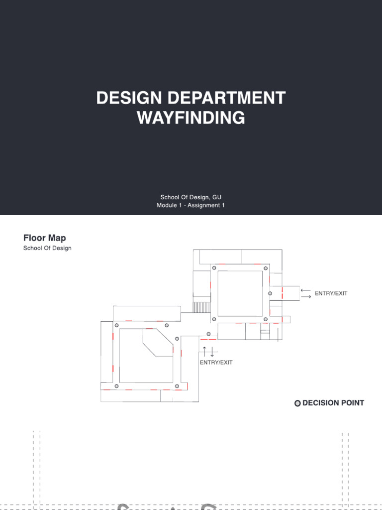 Design Department Wayfinding: School of Design, GU Module 1 ...