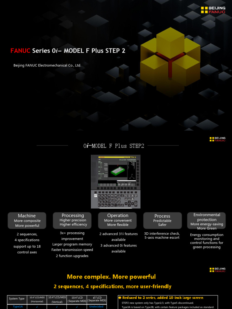FANUC 0i-MODEL F Plus STEP2 Overview | PDF | Energy Conservation