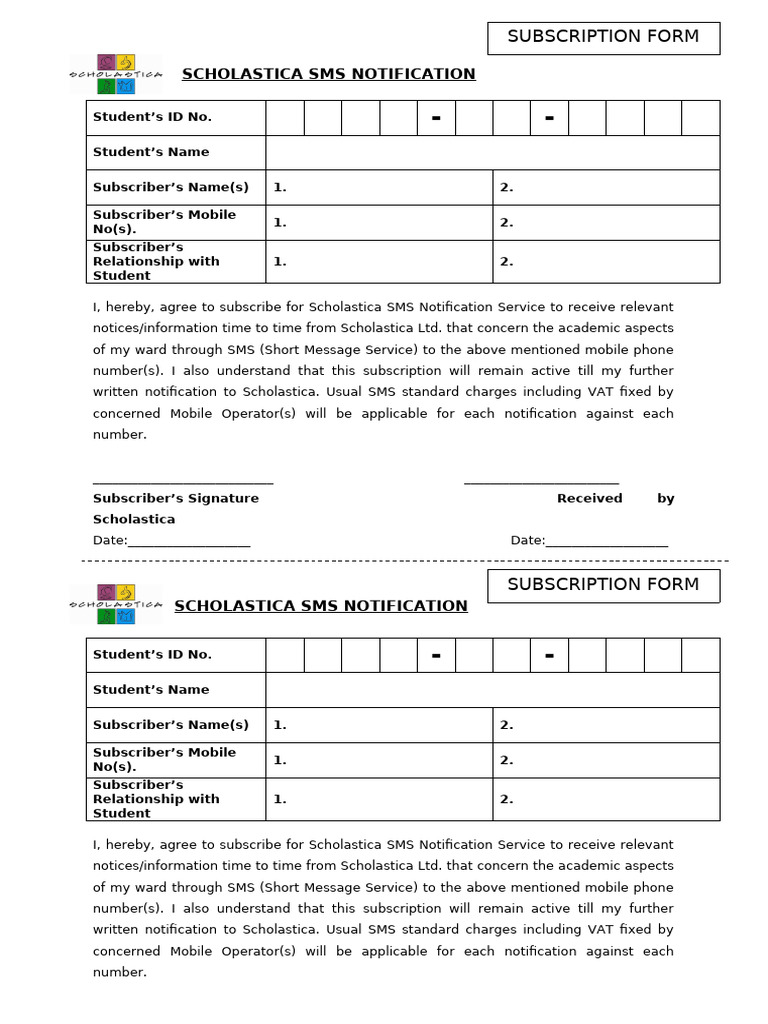 SMS Add Form | PDF