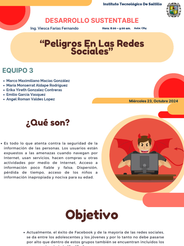 Peligros de las Redes Sociales para Jóvenes | PDF | La seguridad ...