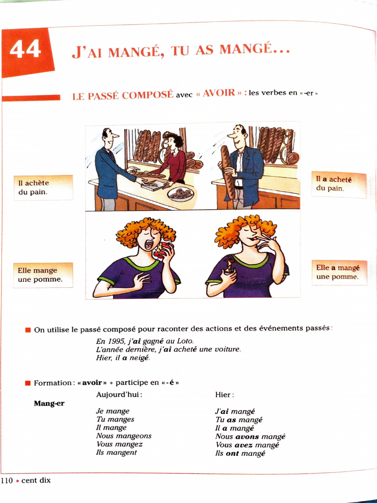 Passé Composé : Verbes et Exemples | PDF | Linguistique