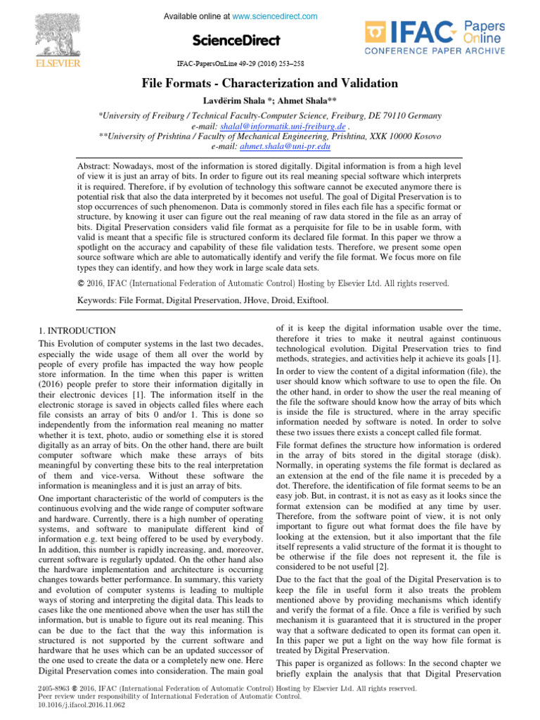 File Formats in Digital Preservation | PDF | File Format | Computer File