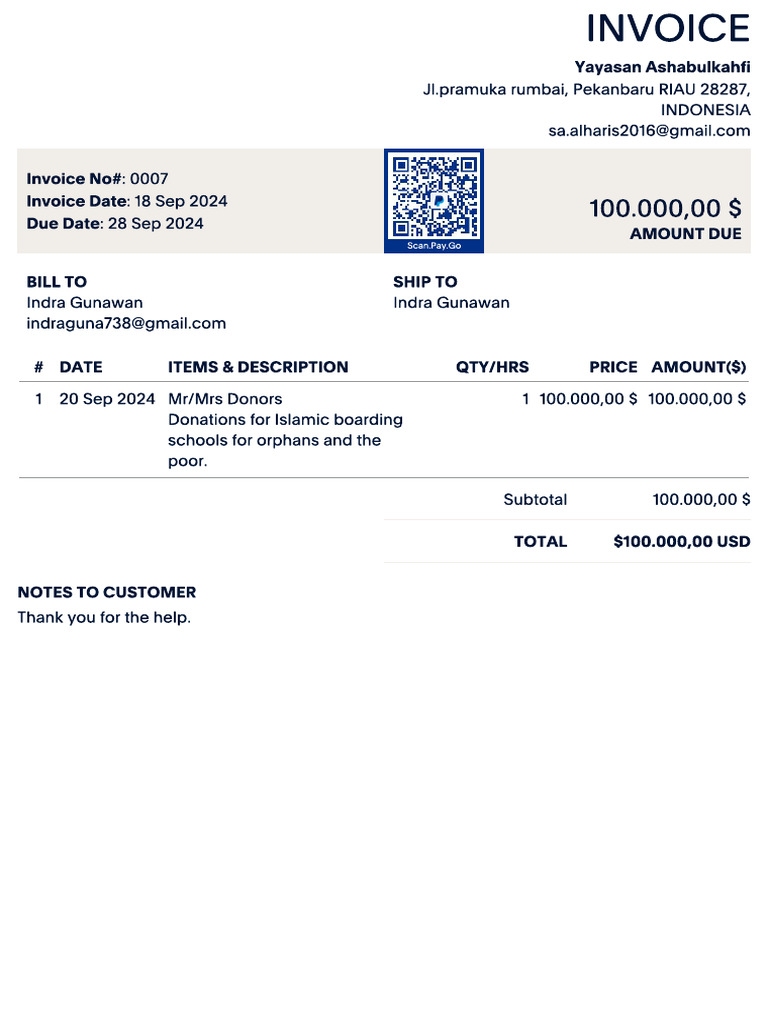 Invoice - 0007-1 | PDF