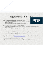 Tugas Pemasaran Jasa Semester 3