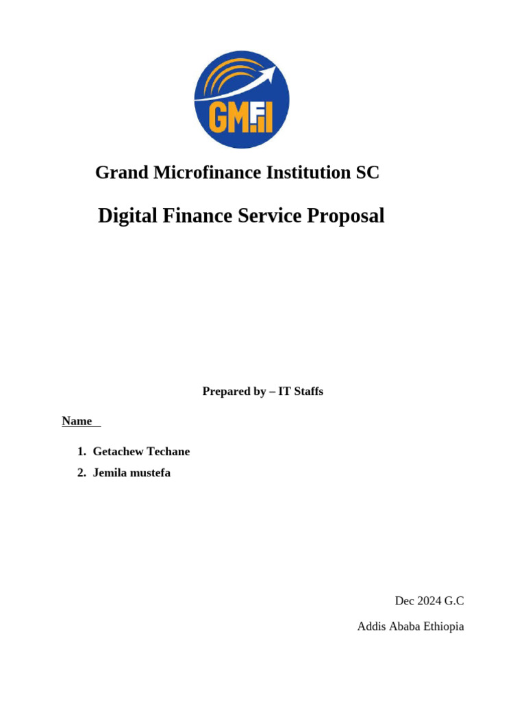Digital Finance Services at Grand Microfinance | PDF | Debit Card ...