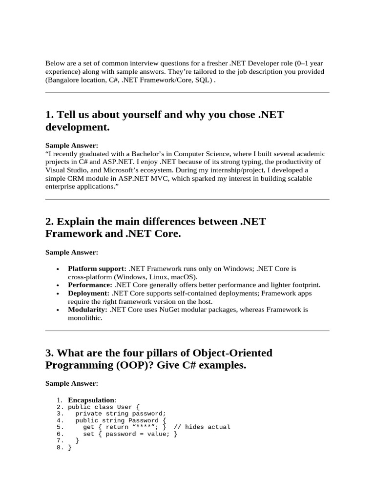 Net Q&a | PDF | Language Integrated Query | Computer Programming