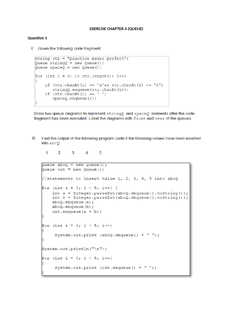 Exercise Chapter 4 | PDF