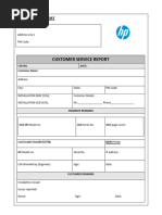 Machine Installation Report Template | PDF