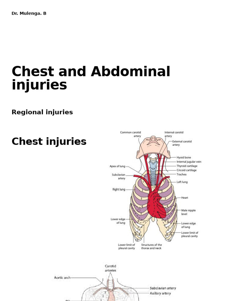 Regional Injuries-Chest and Abdomen | PDF | Death | Coma