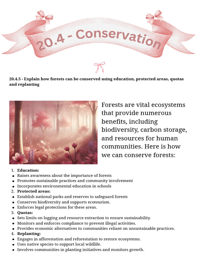 20.4 - Conservation (.5, .6 & .9) Fact Sheet | PDF | Genetic Diversity ...