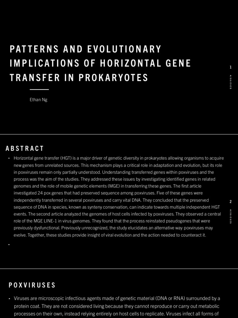 Patterns and Evolutionary Implications of Horizontal Gene Transfer in ...