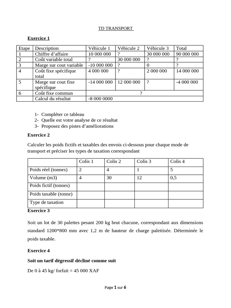 Analyse de la consommation des transports | PDF | Camion | Transport