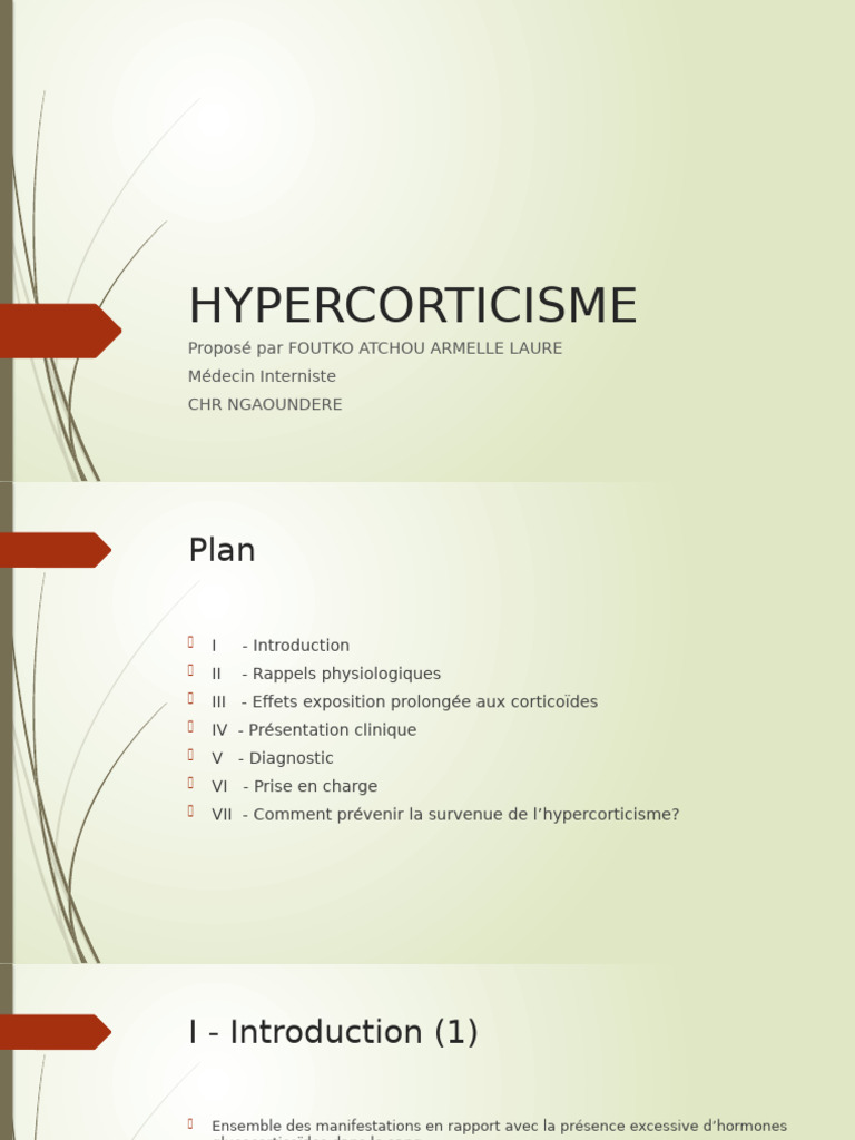 Comprendre l'hypercorticisme | PDF | Cortisol | Système endocrinien