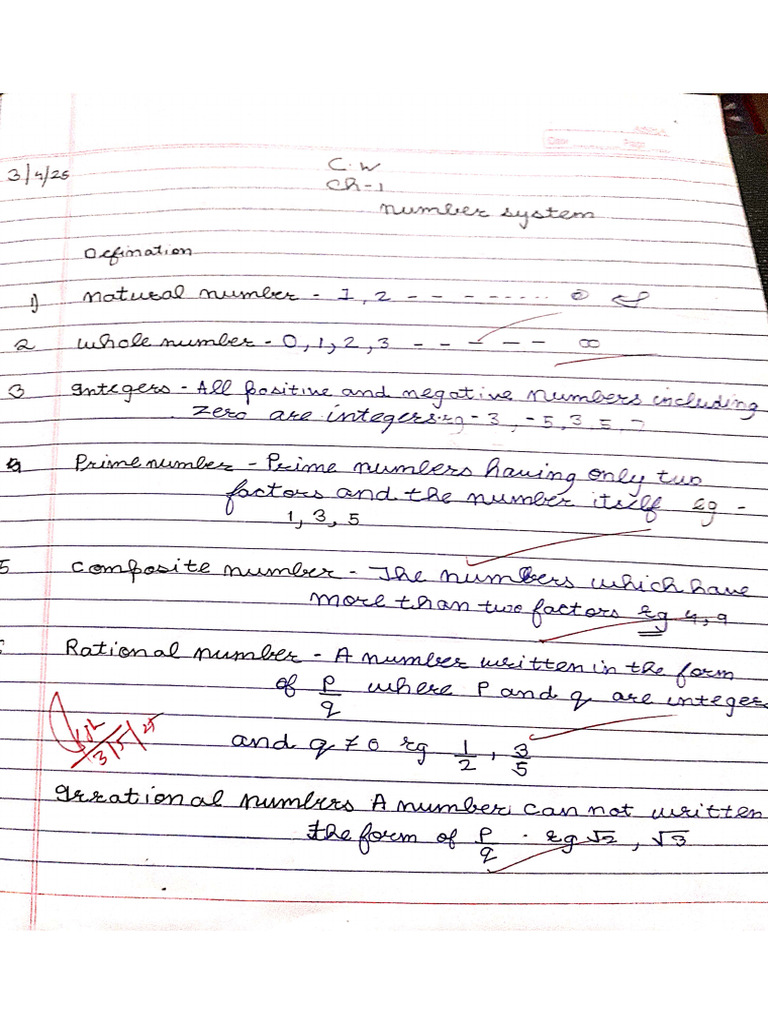 Maths Ncert Solution CH 1 Class 9 | PDF