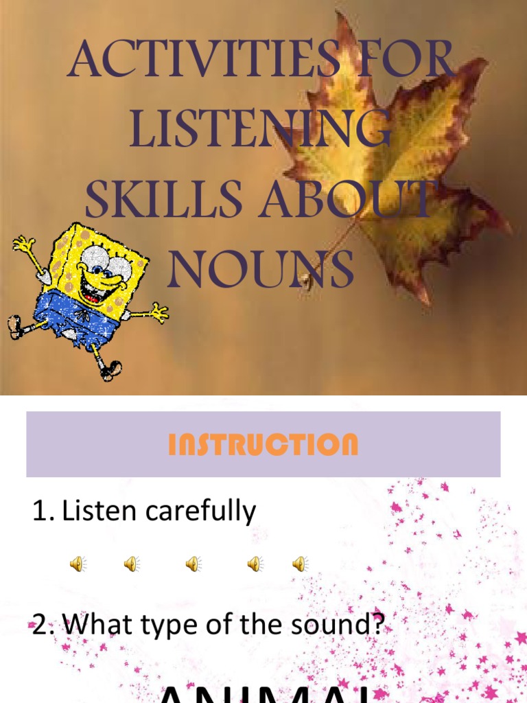 Activities For Listening Skills | PDF