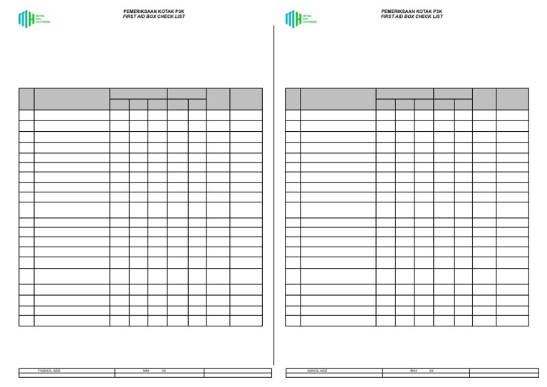 First Aid Box Inspection Checklist | PDF