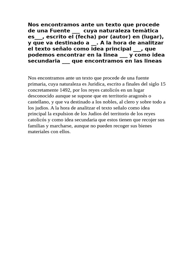 Nos Encontramos Ante Un Texto Que Procede de Una Fuente | PDF