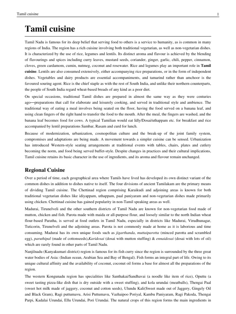 Tamilfood | PDF | Indian Cuisine | Food And Drink Preparation