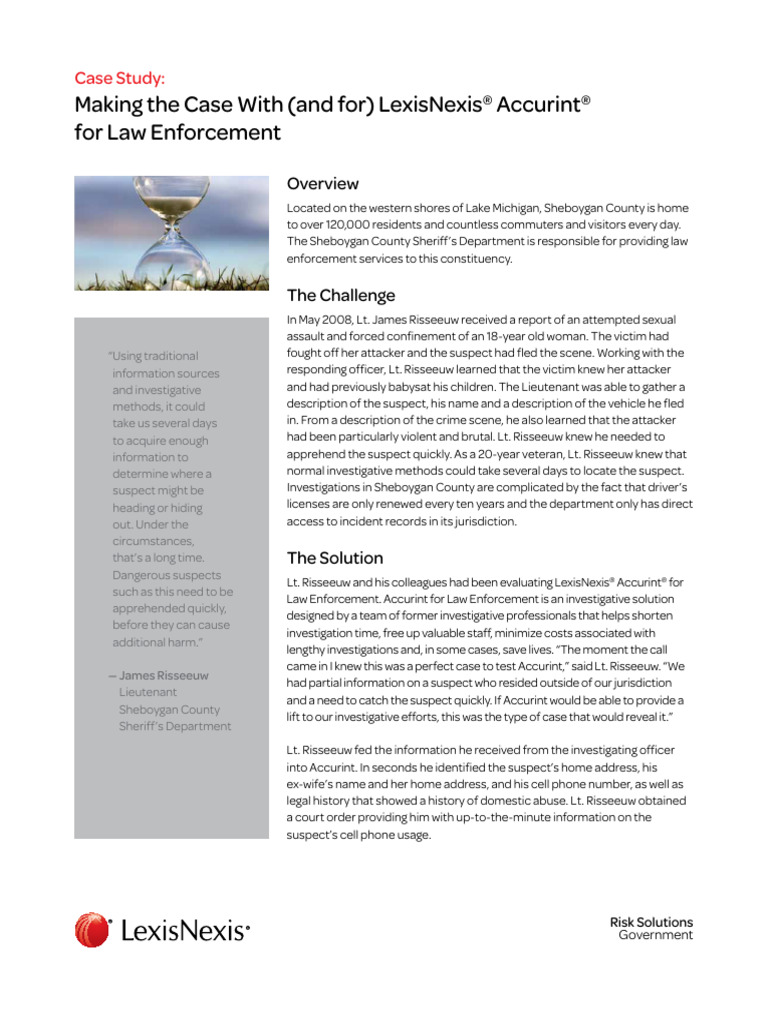 Accurint's Impact on Rapid Investigations | PDF