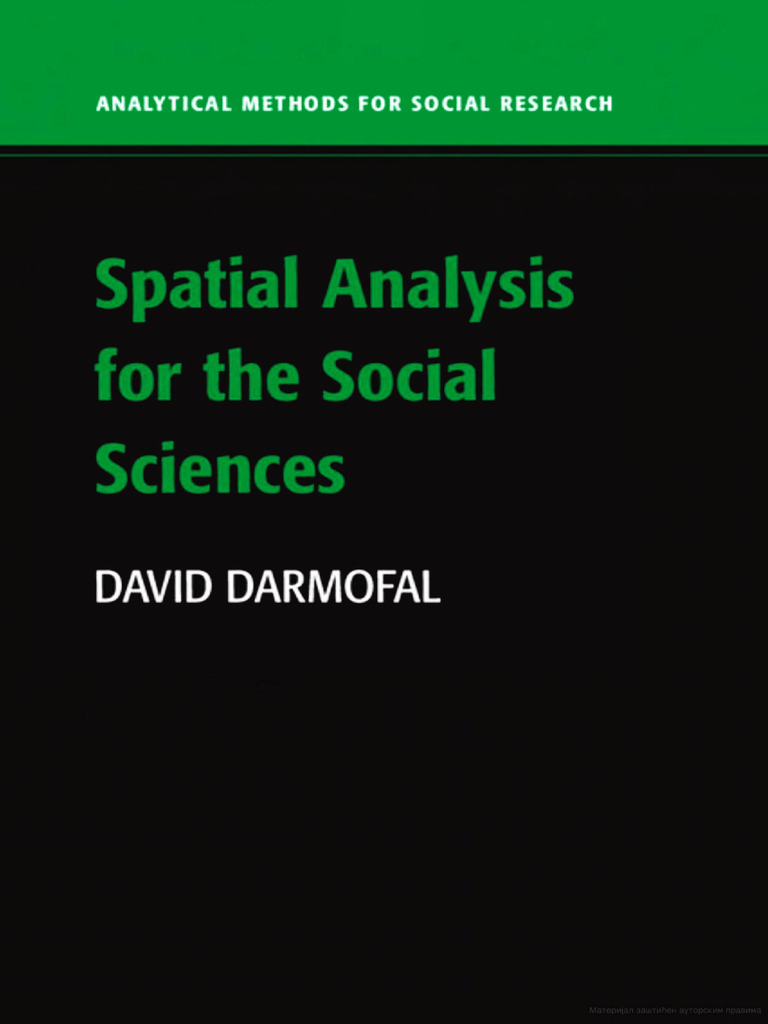 Spatial Analysis in Social Sciences | PDF | Spatial Analysis | Ordinary ...