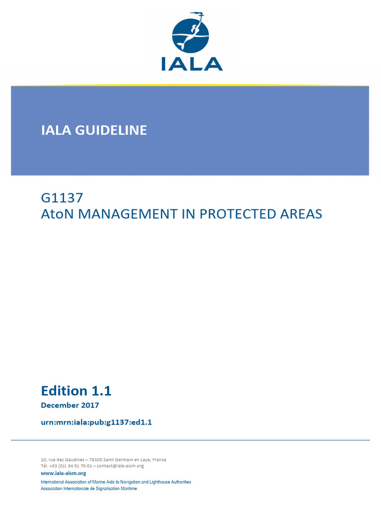 AtoN Management Guidelines for Protected Areas | PDF | Natural ...