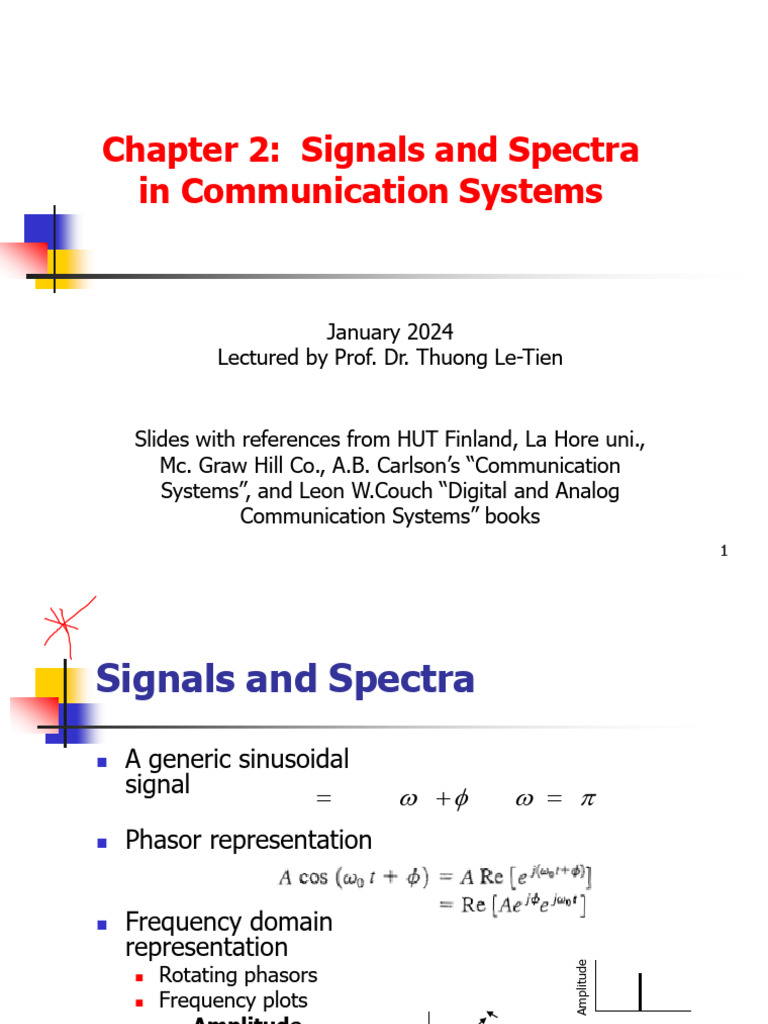 Signals and Spectra in Communication Systems | PDF | Spectral Density ...