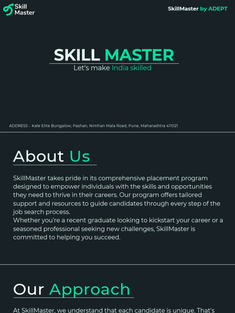 Empowering Careers with SkillMaster | PDF