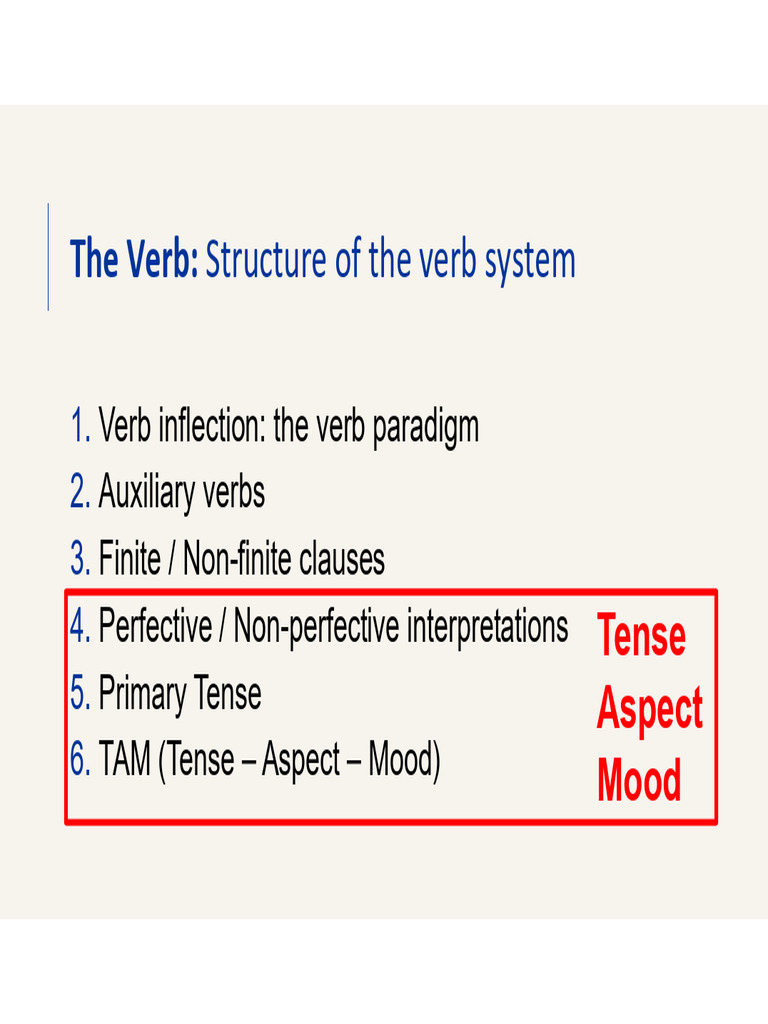 Understanding Verb Tense and Mood | PDF