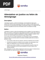 Attestation Article 202 CPC | PDF